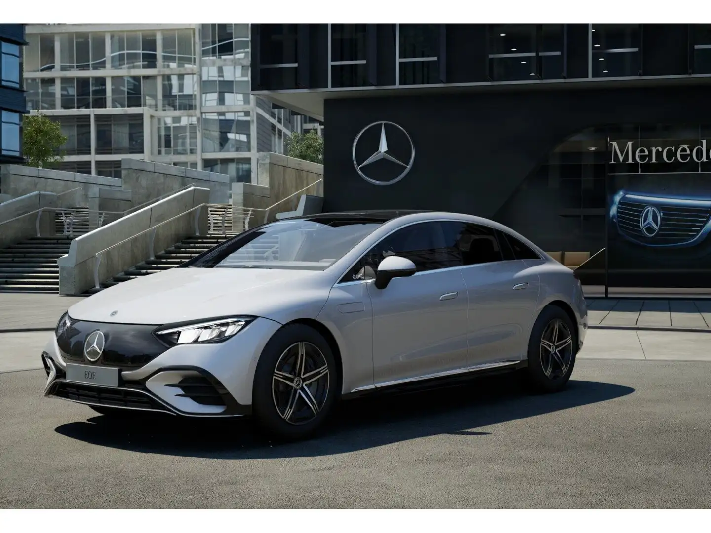 Mercedes-Benz EQE 350 4M AMG+Navi+Pano+Kamera+Distronic+CarPlay Silber - 2