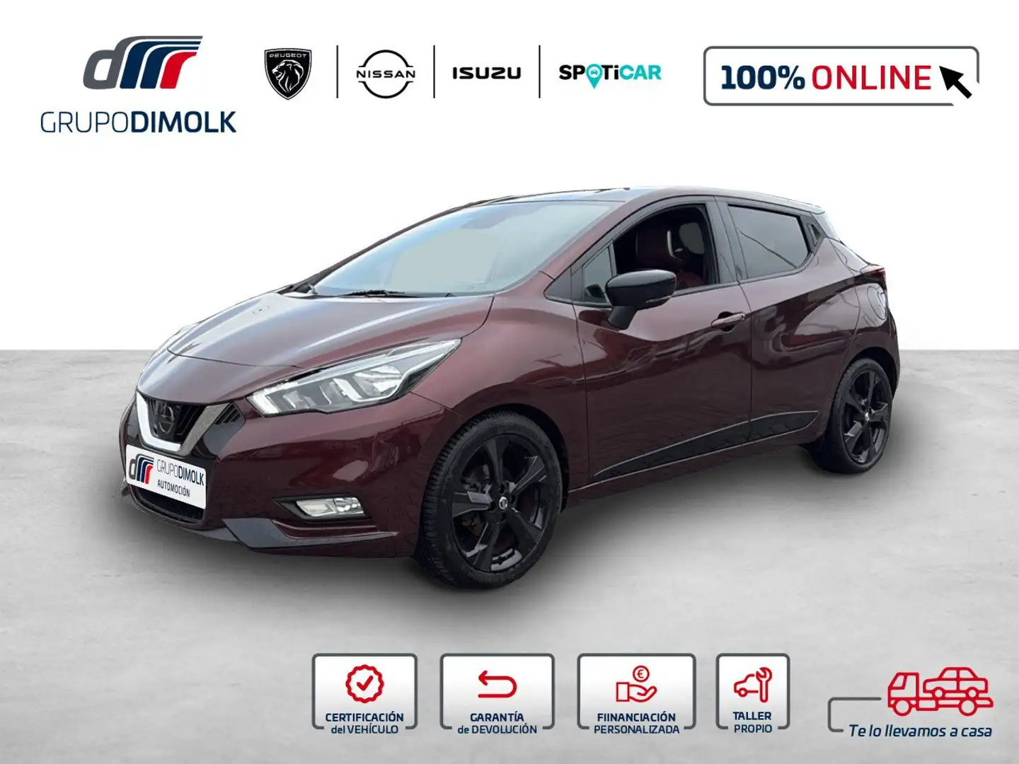 Nissan Micra IG-T N-Style Burgundy 100 Burdeos - 1
