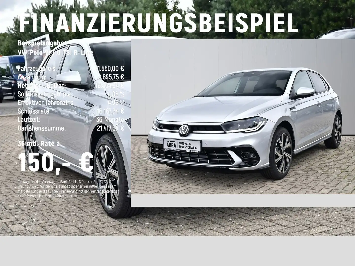 Volkswagen Polo VI 1.0 TSI R-Line IQ.LIGHT+PDC+ACC+APP+DAB+ Gris - 2