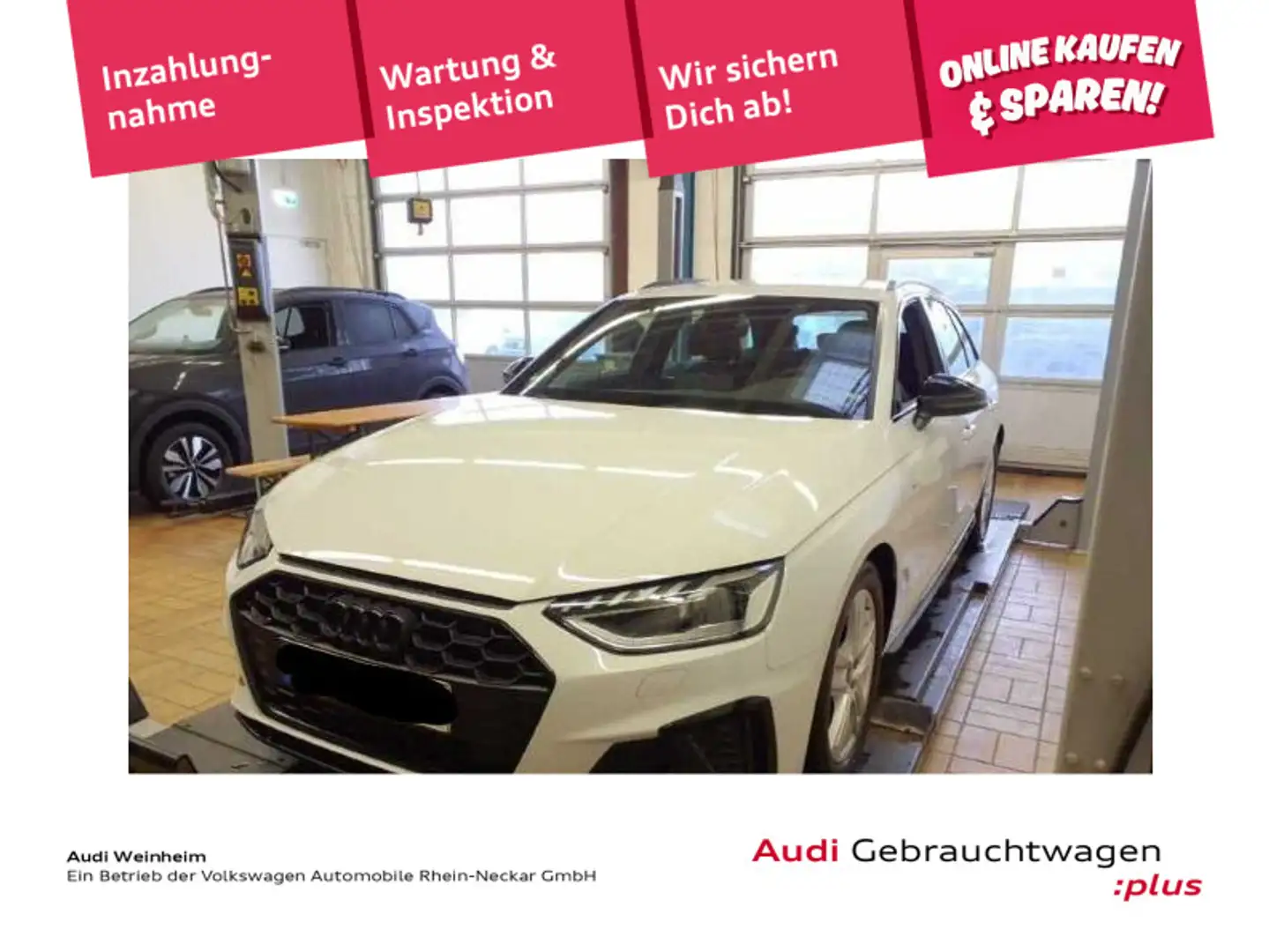 Audi A4 40 TDI S-tronic S-Line Competition Matr Weiß - 1