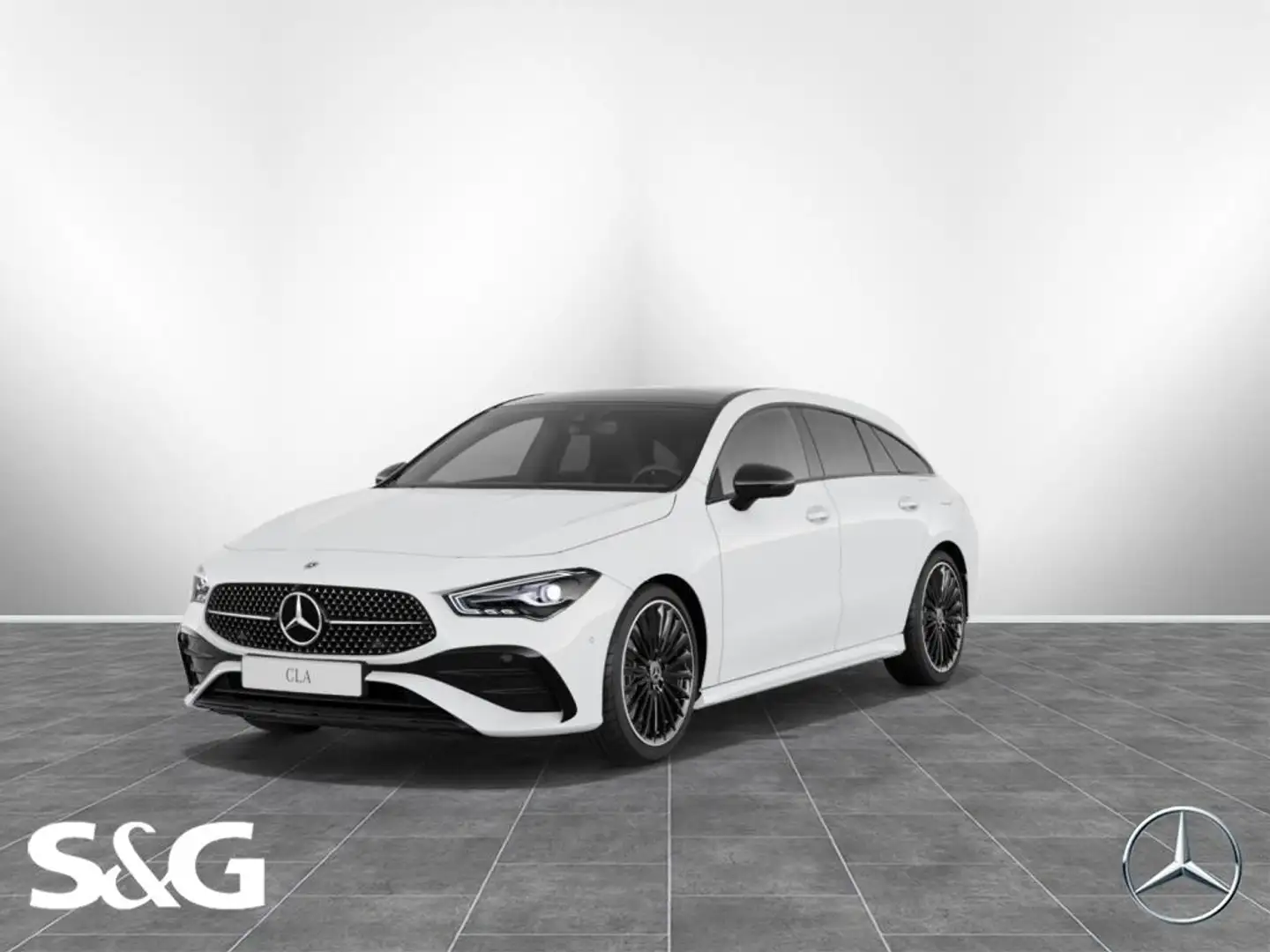 Mercedes-Benz CLA 250 4M Shooting Brake AMG Night+RüKam+Pano Weiß - 1