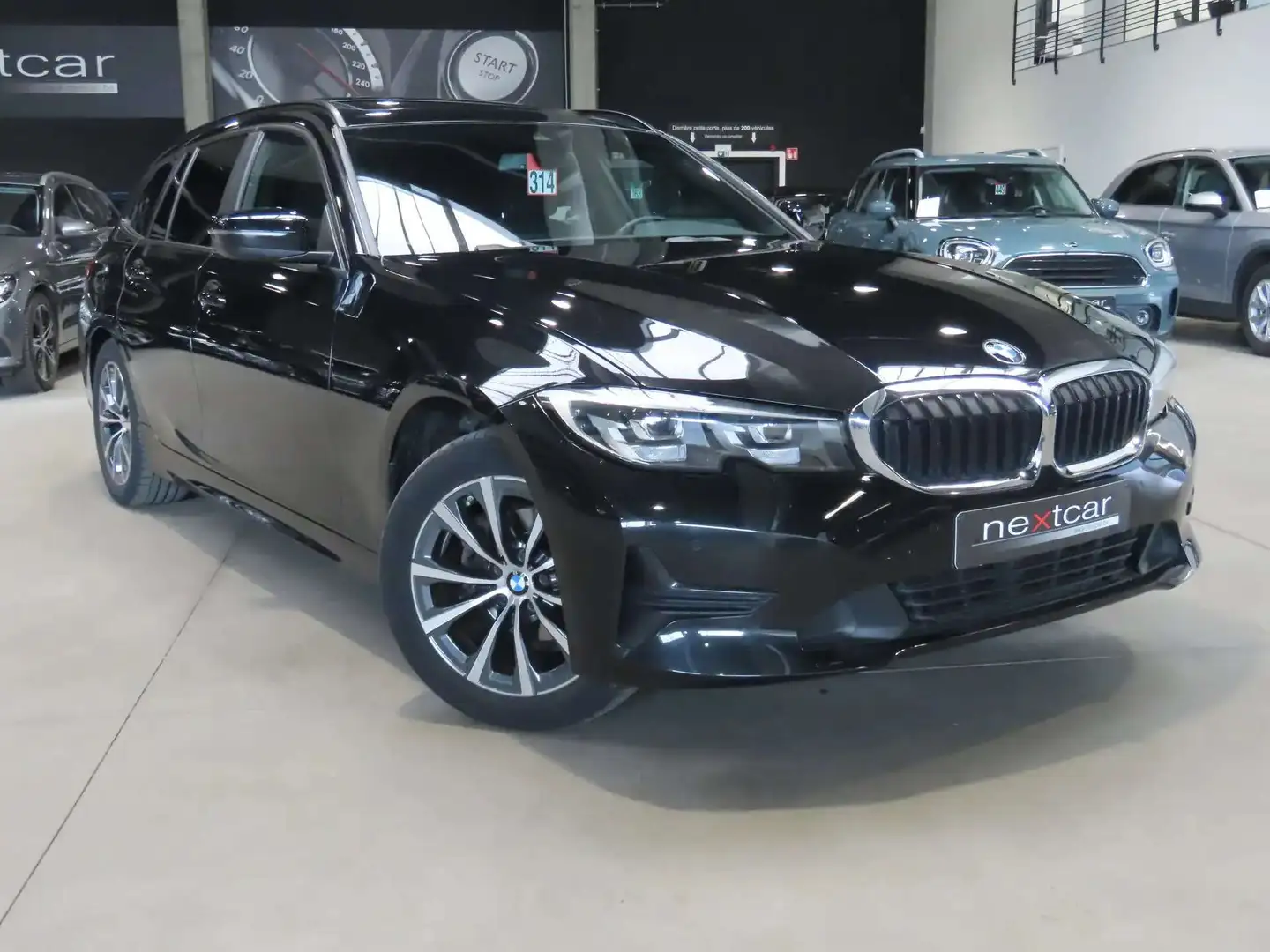 BMW 316 dA Touring G21 TOIT PANO-LED-NAVI-DIGITAL-PARKING Noir - 2