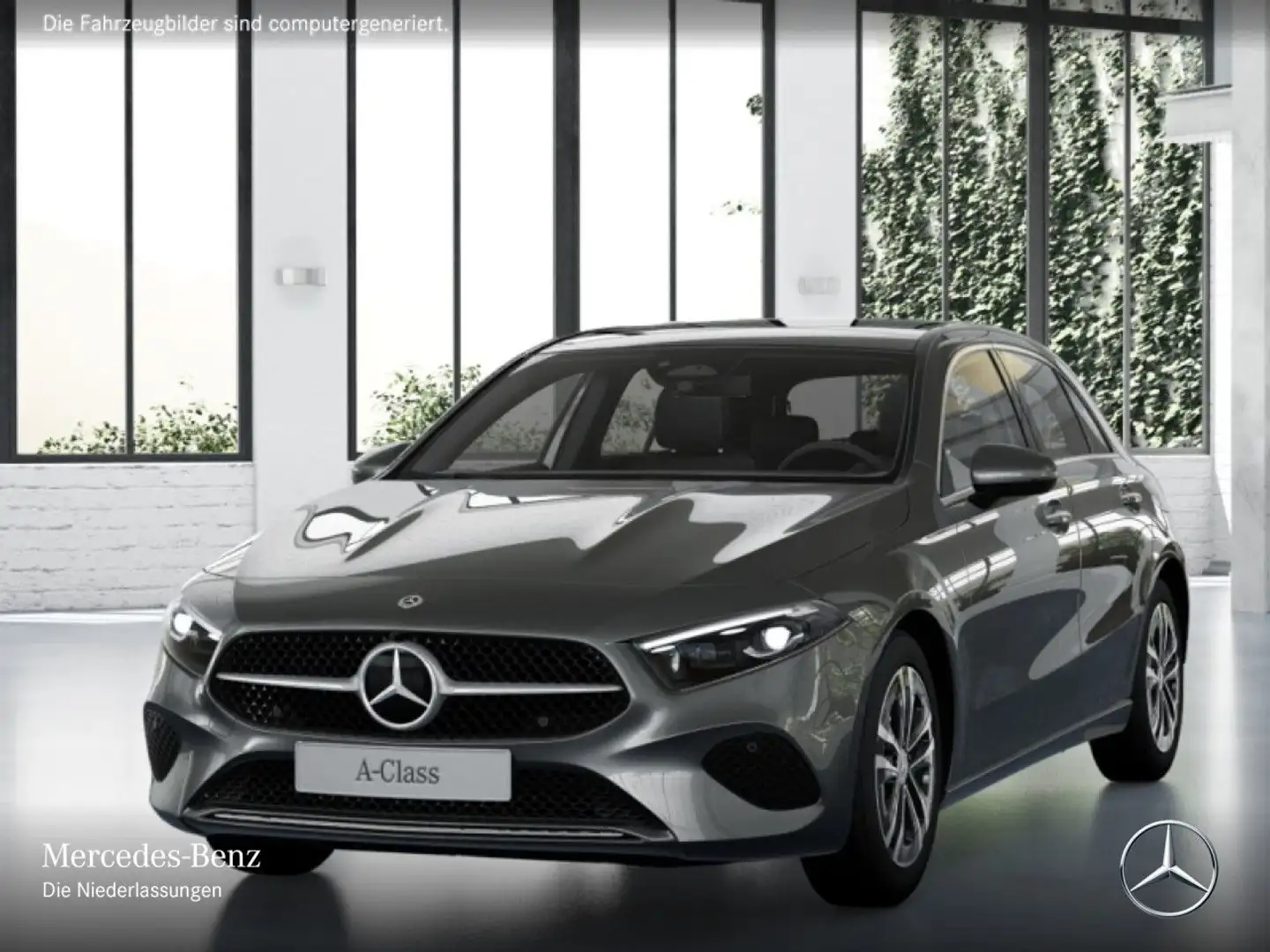 Mercedes-Benz A 200 d PROGRESSIVE+PANO+AHK+MULTIBEAM+KAMERA+TOTW Grau - 2