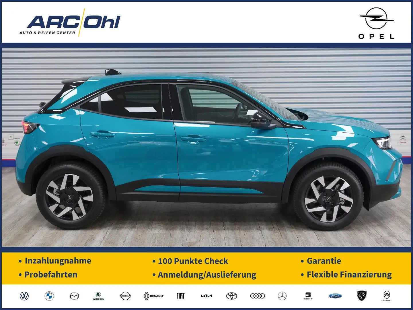 Opel Mokka 1.2 Edition 48V *NAVI/LED/SHZ/RFK/FACELIFT Grün - 1