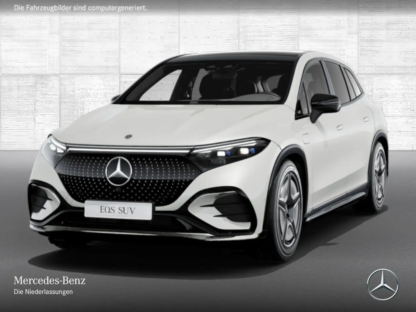 Mercedes-Benz EQS SUV EQS 500 4MATIC SUV AMG Fahrass Fondent Pano Distr. Blanco - 2