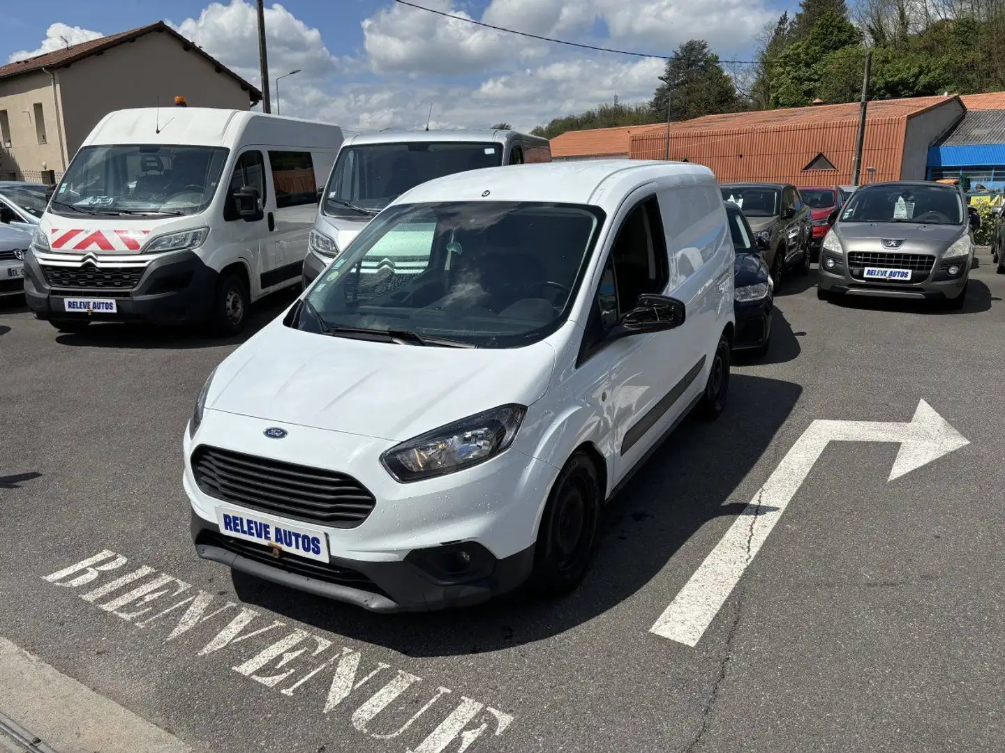 Ford Transit Courier 1.5 TD 75ch Ambiente Euro6 Blanc - 2
