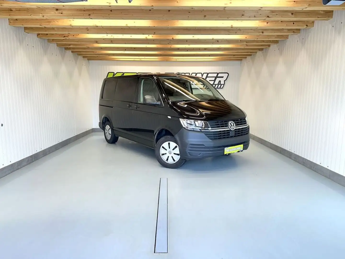 Volkswagen T6.1 Transporter Kasten 2,0 TDI DSG ''AHK*KLIMA*3SITZ*NAVI'' Schwarz - 1