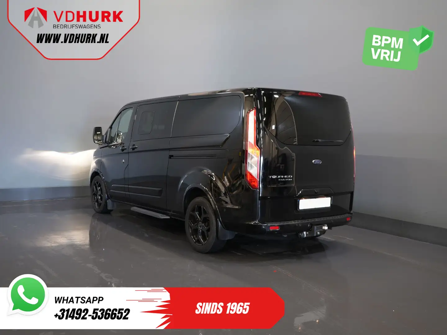 Ford Transit Custom 2.0 TDCI 130 pk Aut. L2 Trend BPM VRIJ! DC Dubbel Noir - 2