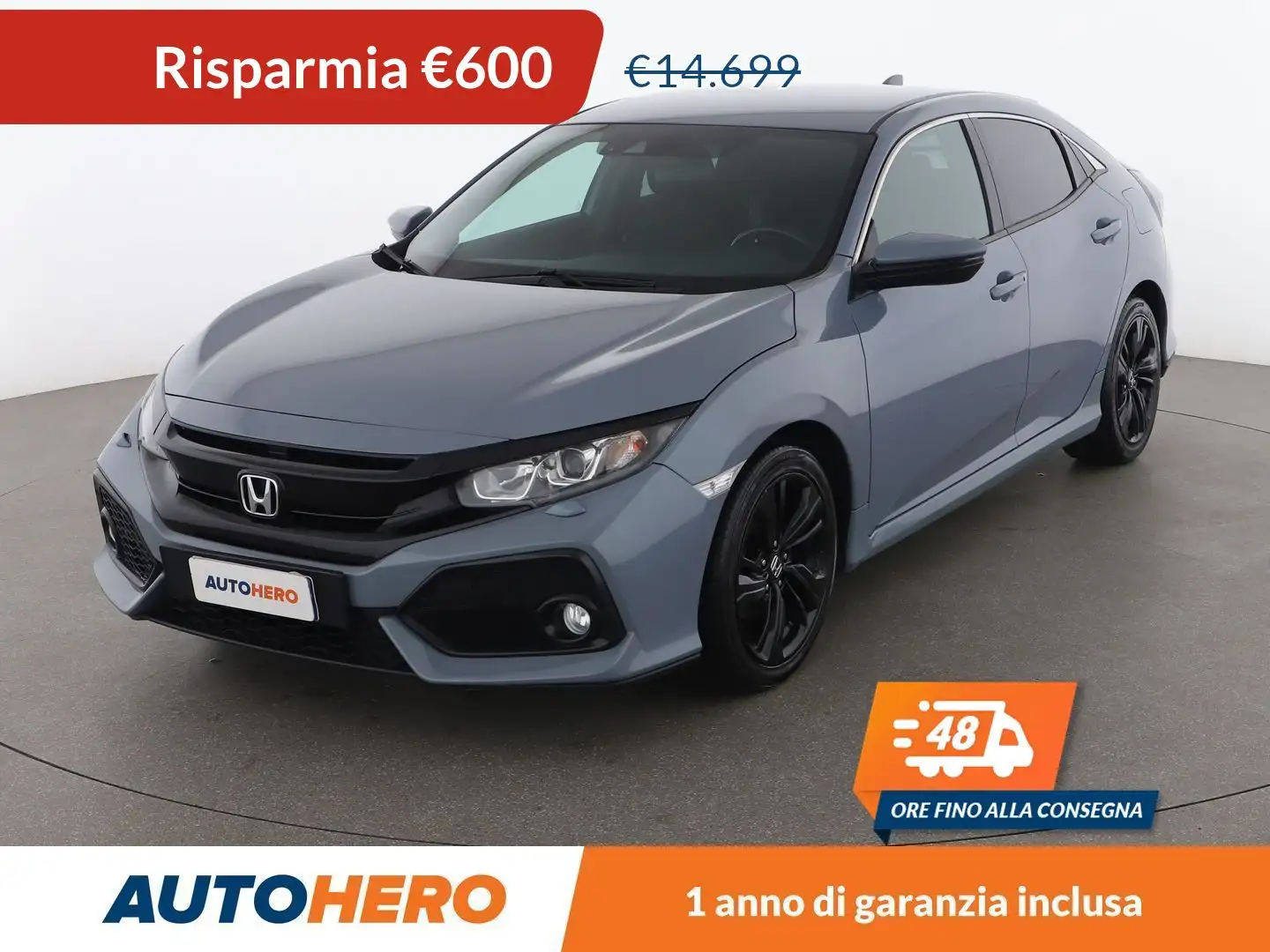 Honda Civic 1.0 VTEC Elegance Navi Szürke - 1