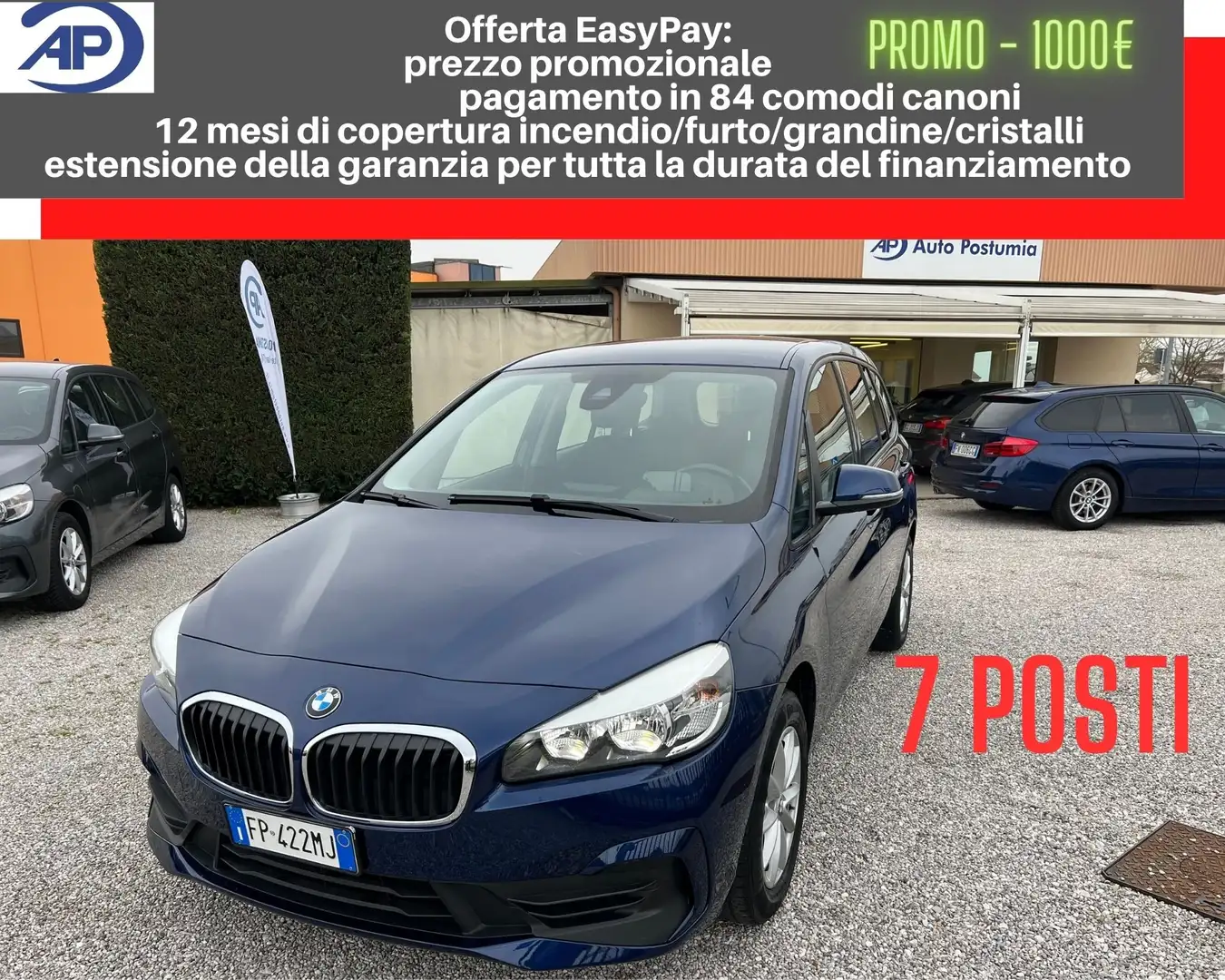 BMW 216 d Gran Tourer 7Posti *Navigatore*HeadUpDisplay* Blu/Azzurro - 1