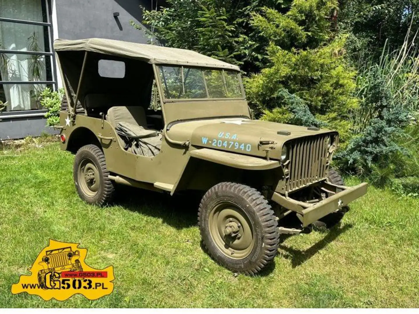 Jeep Willys Lamellen Grill 1942 Groen - 2