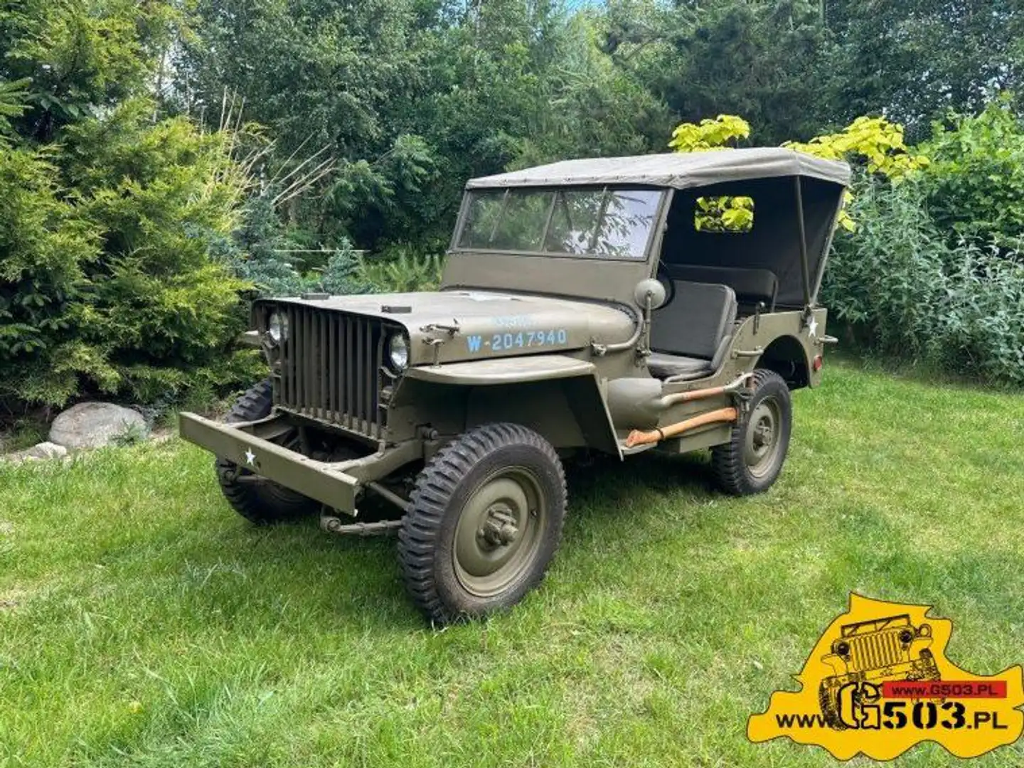 Jeep Willys Lamellen Grill 1942 Groen - 1