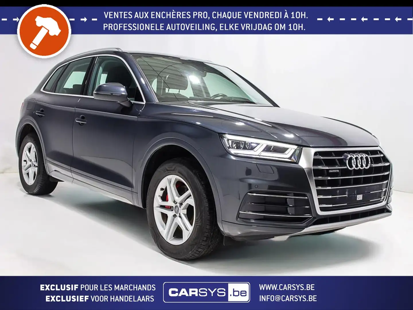 Audi Q5 2.0 TDI 190 - QUATTRO S-TRONIC CUIR - LED - CAM... Grijs - 1