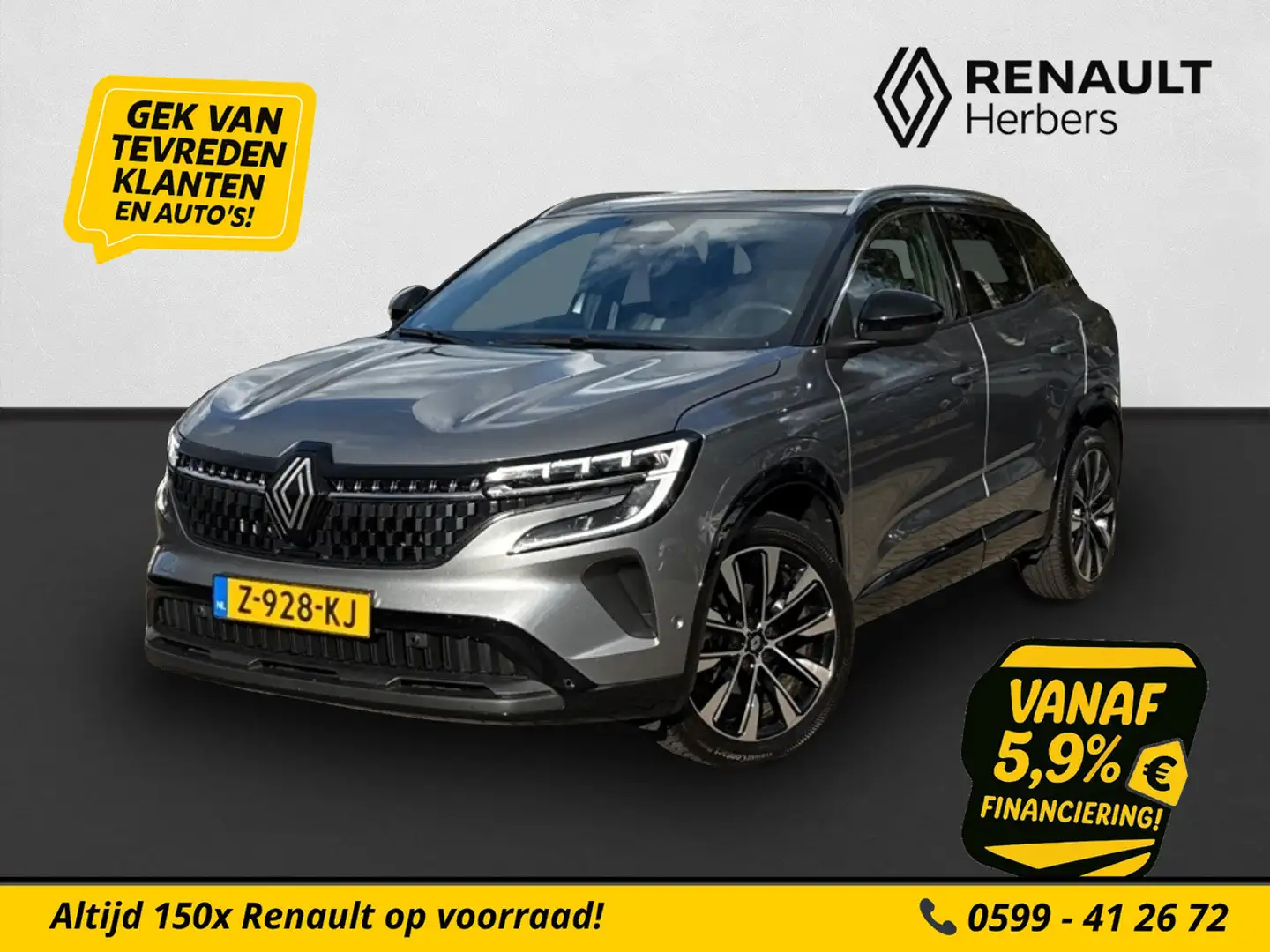 Renault Austral 1.3 mild hybrid techno EDC AUTOMAAT / PANORAMA / A Gris - 1