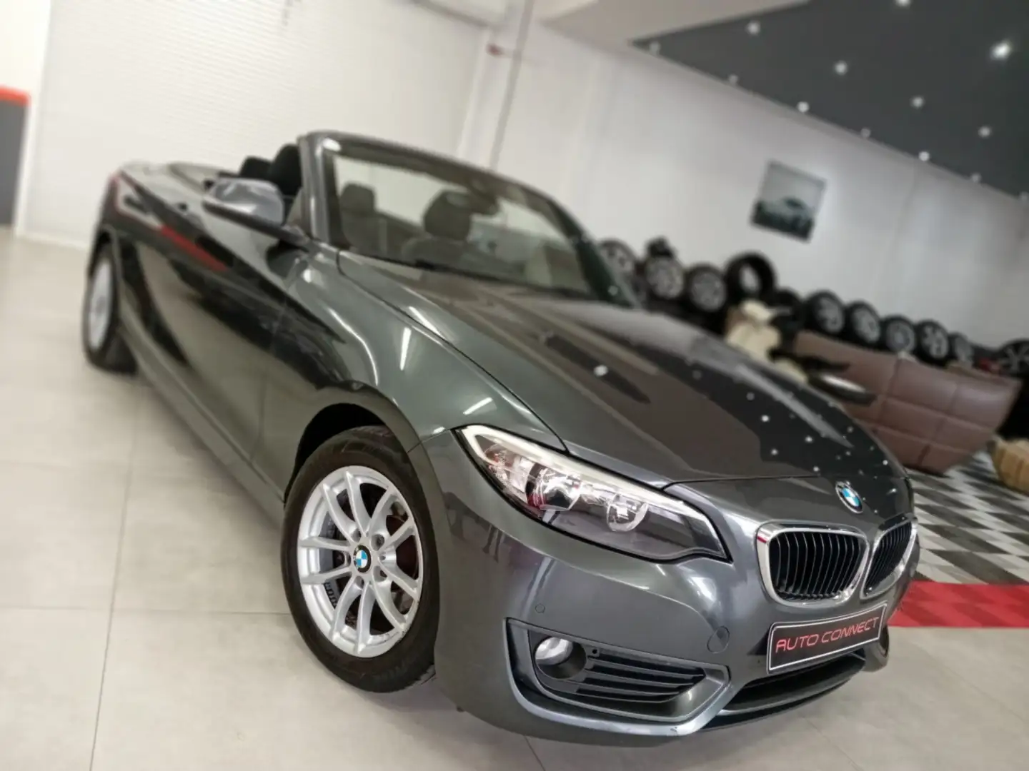 BMW 218 *NAVI*RADAR*JANTES*CAMERA*BT AUTO*NEUVE* Gris - 1