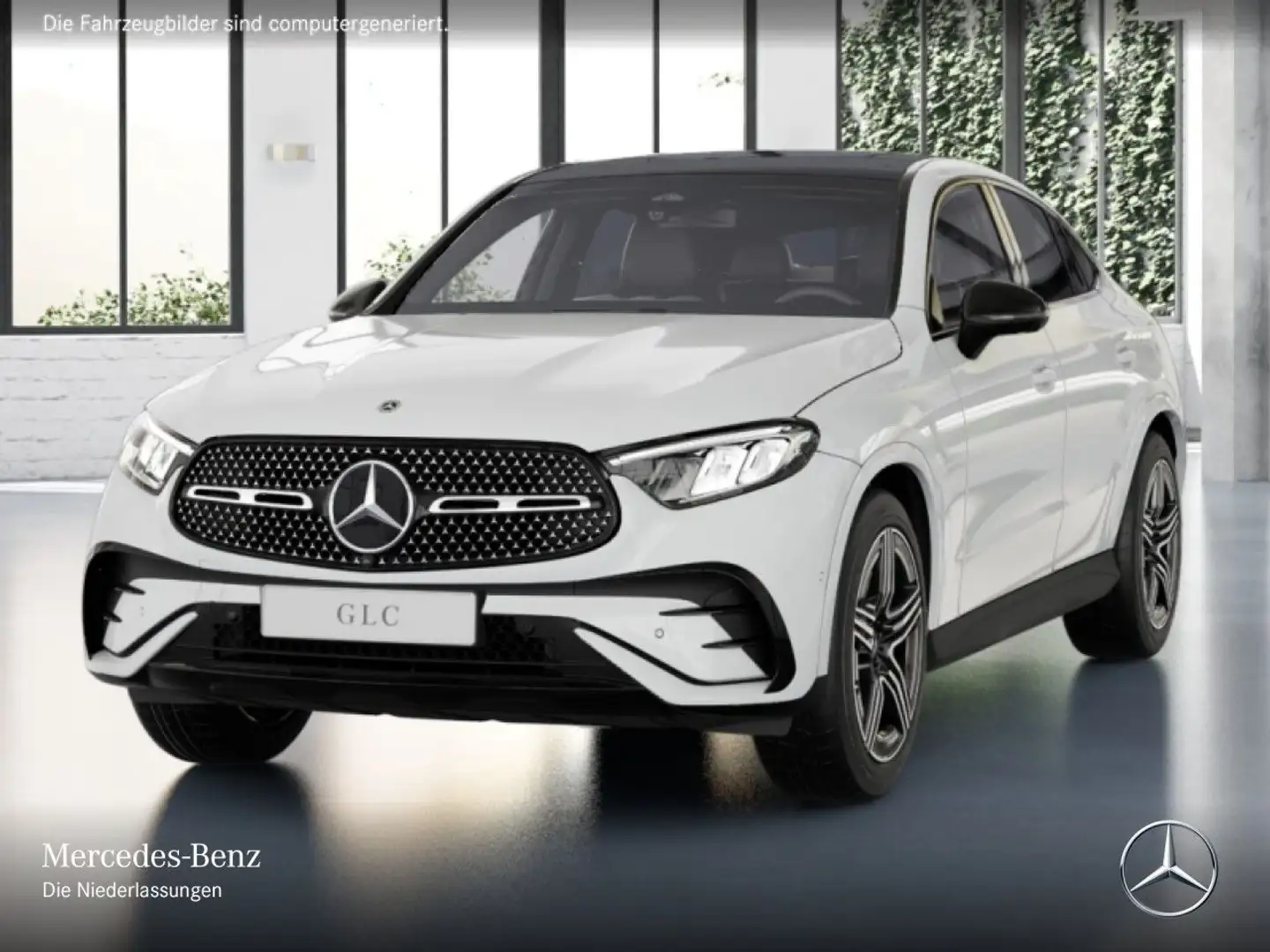 Mercedes-Benz GLC 200 4M AMG+NIGHT+PANO+360+AHK+LED+TOTW+KEYLESS Weiß - 2