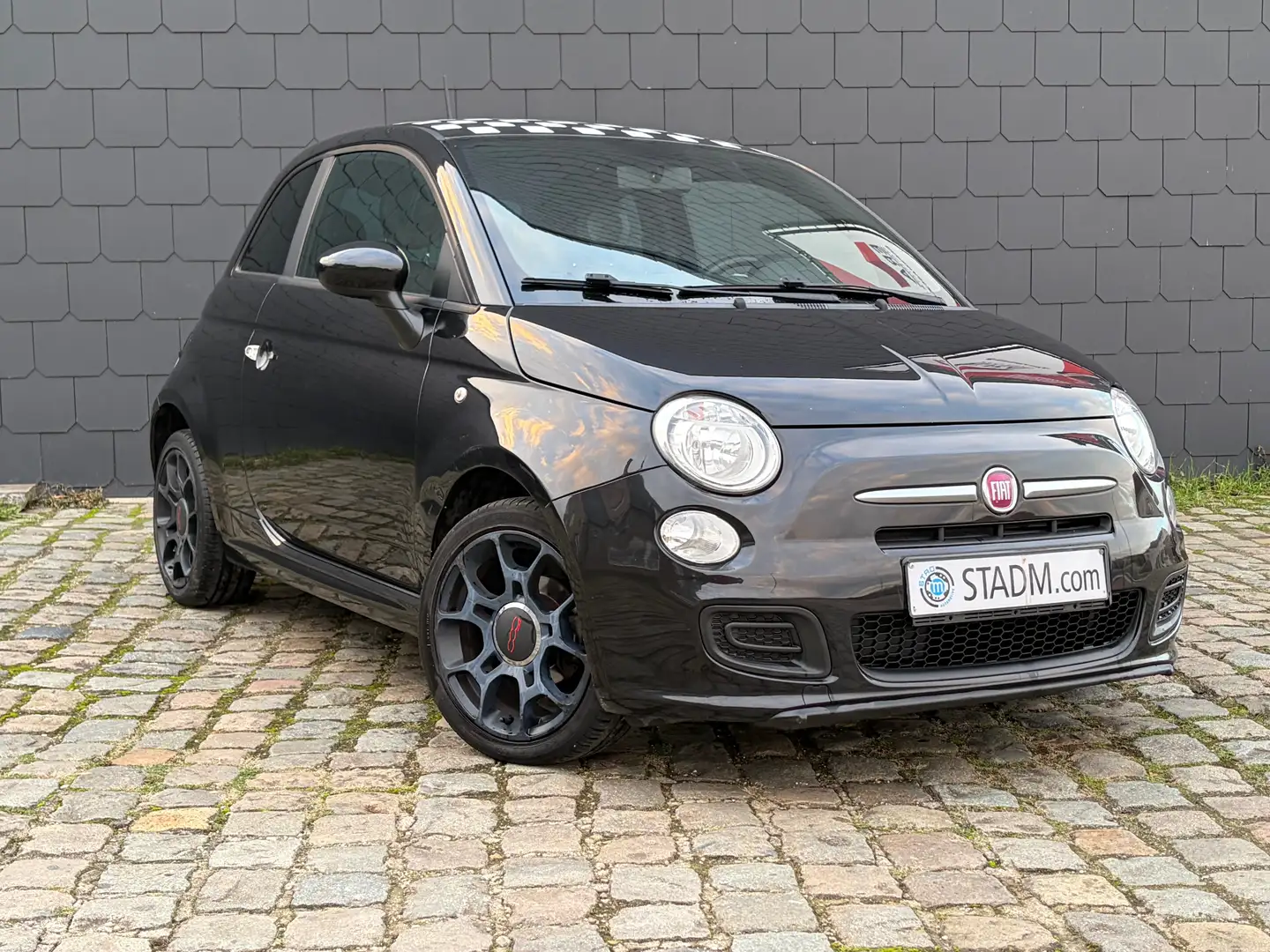 Fiat 500 🛑🆕🛑1.2i Sport AUTOMATIQUE Climatronic Noir - 1