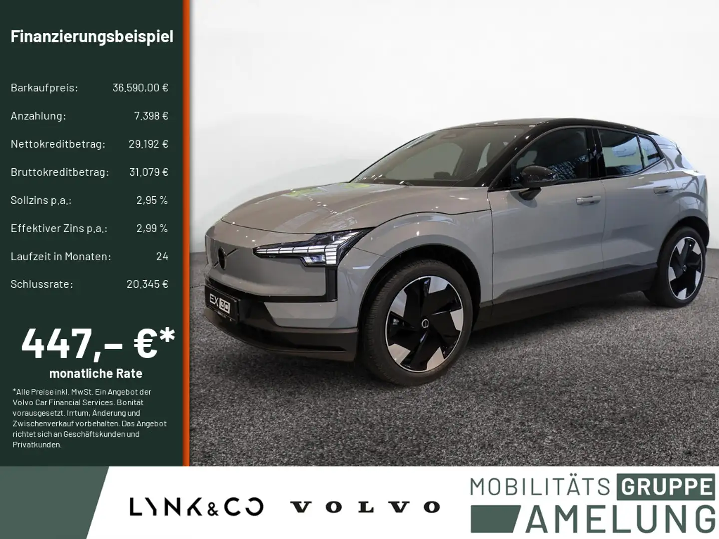 Volvo EX30 Single Motor Extended Range Plus ACC LED Grau - 1