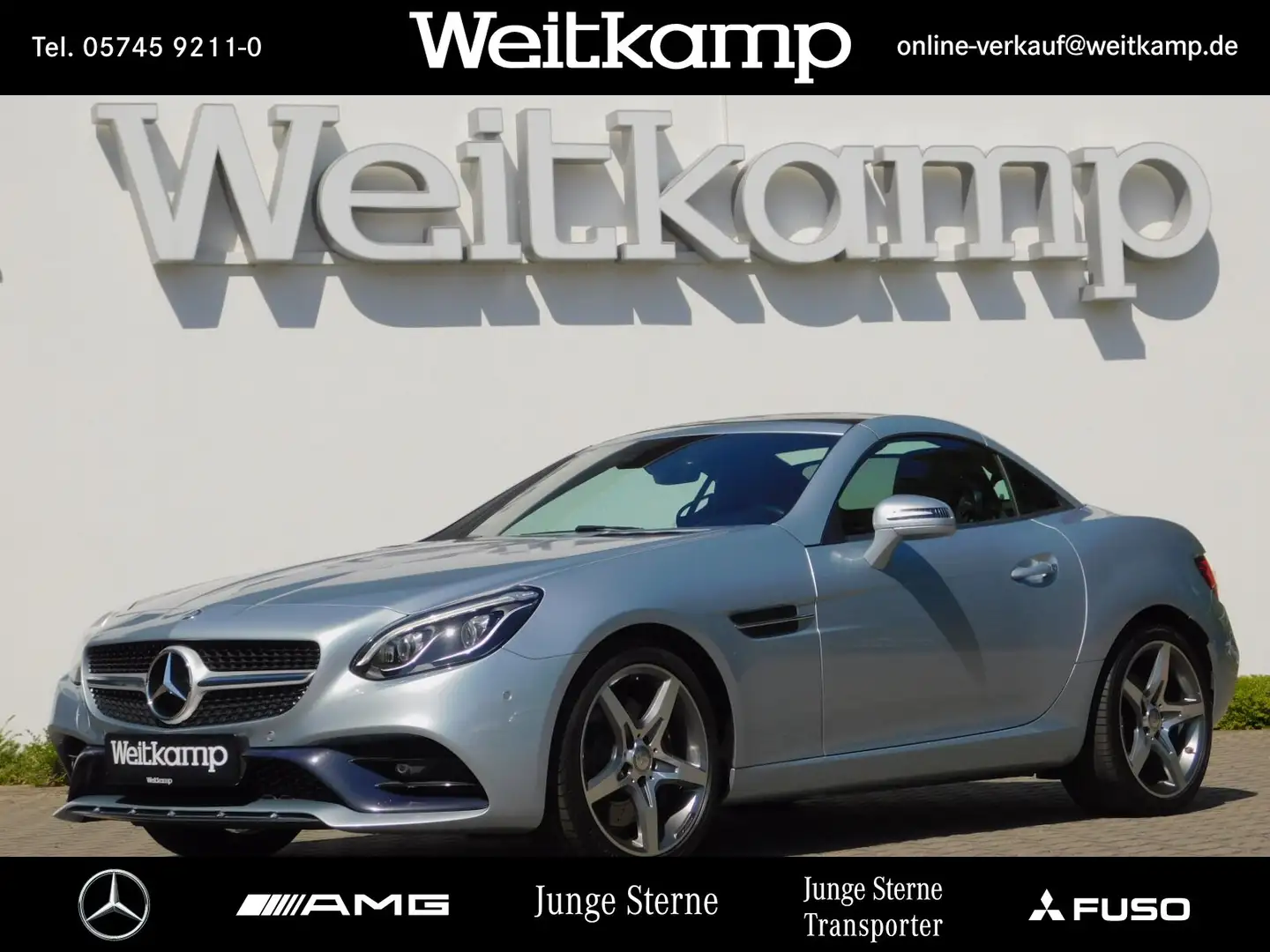 Mercedes-Benz SLC 180 SLC 180 AMG+KLIMA+COMAND+AIRSCARF+LED+HARMAN+PTS Silber - 1