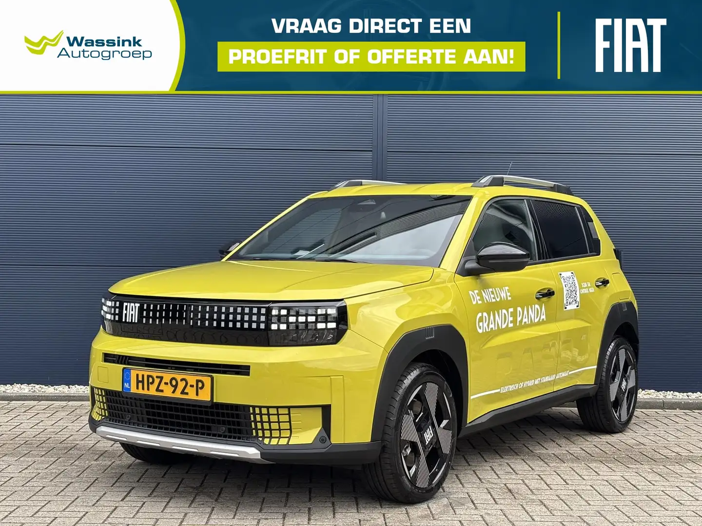 Fiat Grande Panda Elektrisch 113pk La Prima | Apple Carplay & Androi Geel - 1