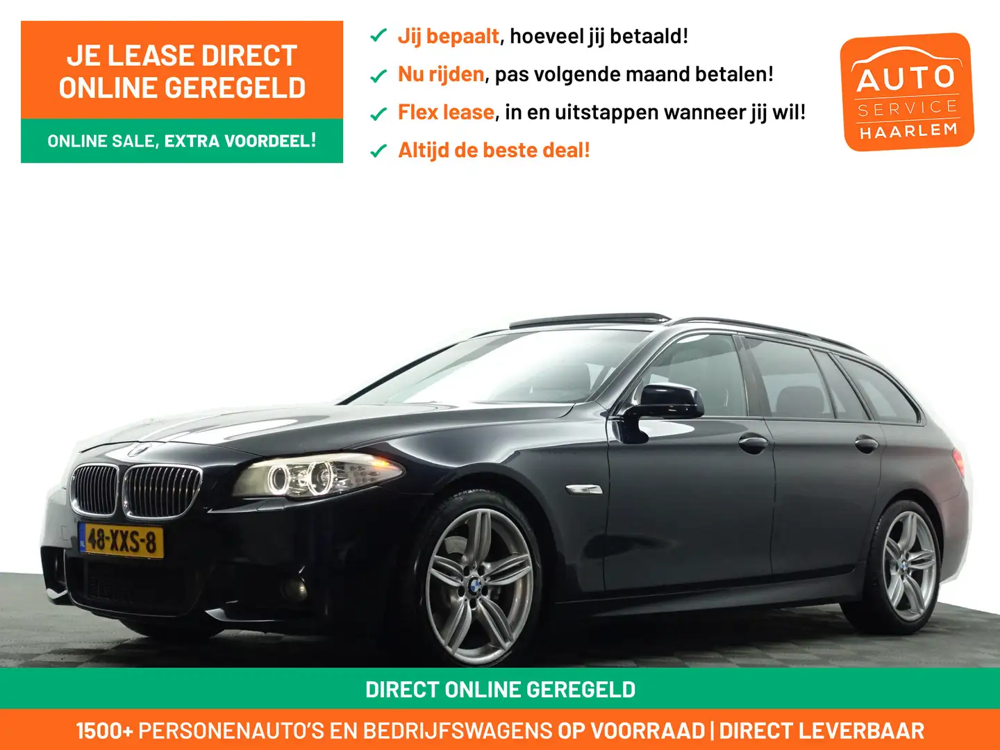 BMW 520 5-serie Touring 520i 184Pk M Sport Aut- Panoramada Noir - 1