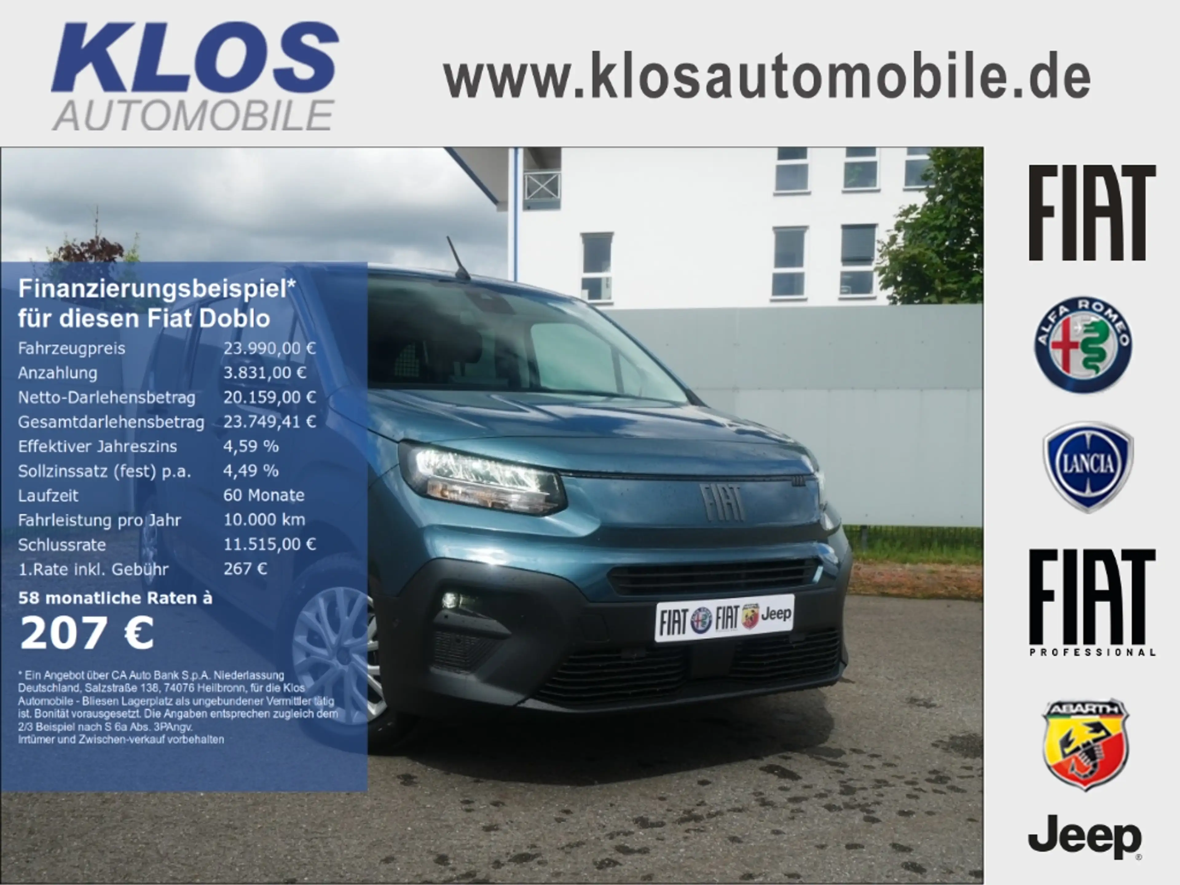 Fiat Doblo KOMBI N1 L2H1 1.5 BLUEHDI 130PS MT6 COMFORT TECHNO