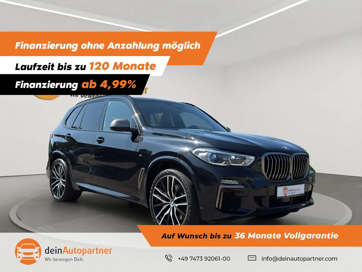BMW X5 LED/LEDER/HUD/AHK/STHZ/PANO/NIGHT VISION Schwarz - 1