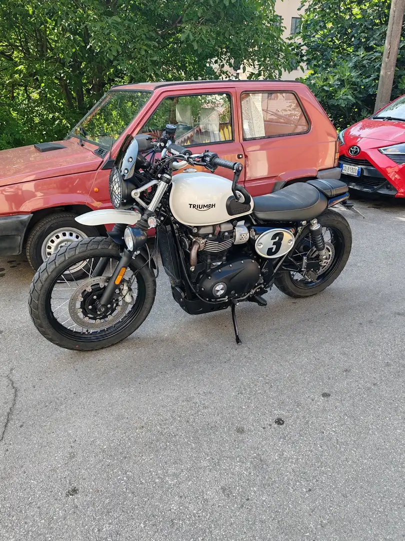 Triumph Street Scrambler Bianco - 2