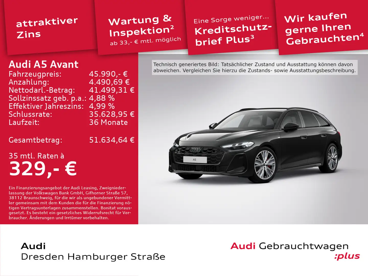 Audi A5 2.0 TFSI S line Tech plus S tronic Noir - 1
