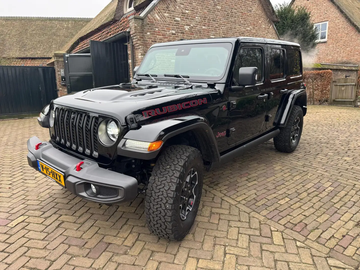 Jeep Wrangler 2.0T Rubicon grijs kent. 63950.- ex btw Nero - 1