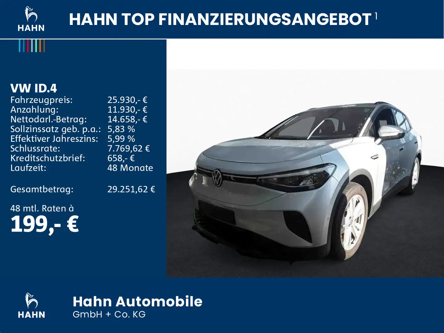 Volkswagen ID.4 Pro Performance LED Navi Wärmepumpe ACC APP Silber - 2