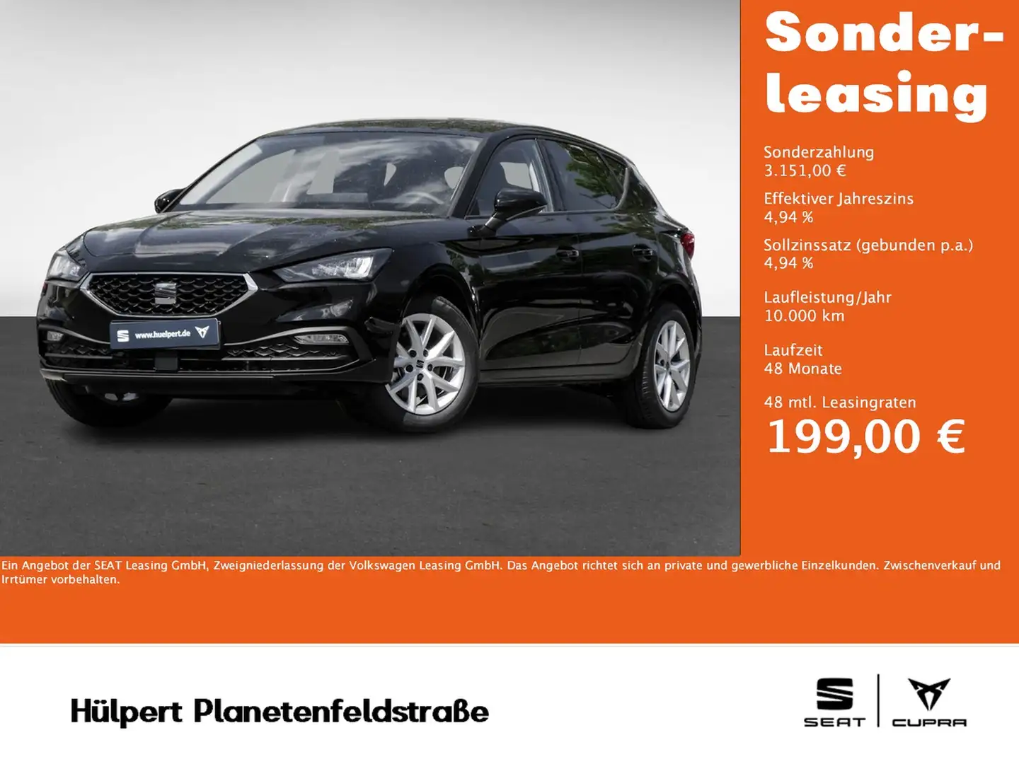 SEAT Leon 1.5 ROAD EDITION DSG NAV RFK KEYL AHK-Vorb. Zwart - 1