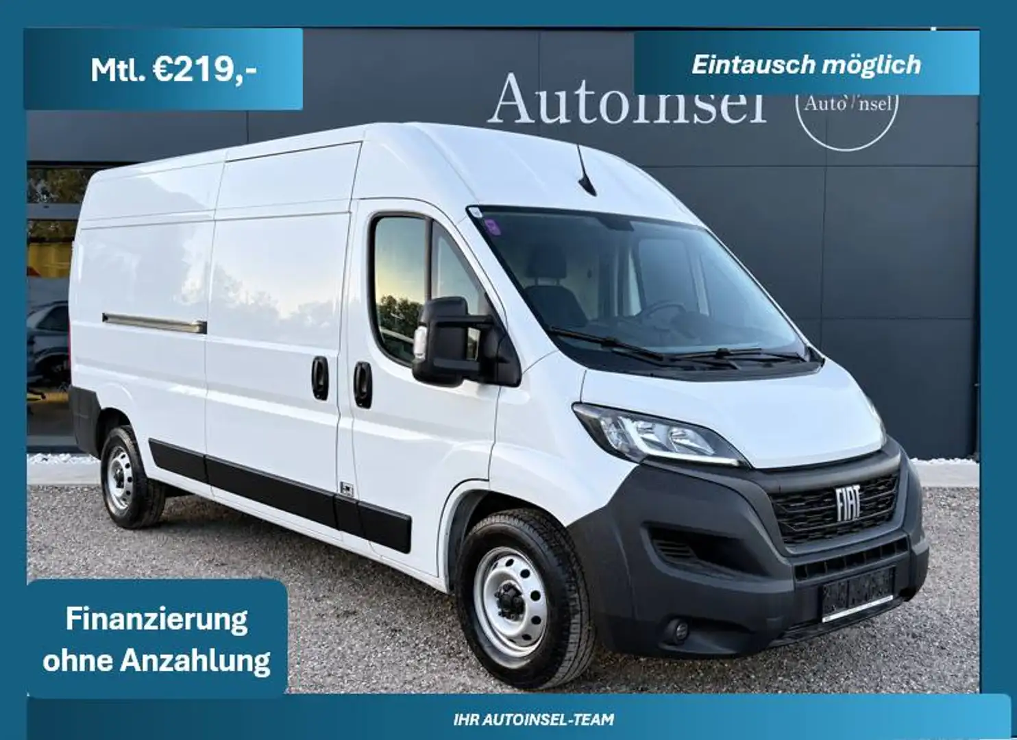 Fiat Ducato 140 L3H2 2 Schiebetüren-Kamera-Tempomat-MwSt.ausweisbar Weiß - 1