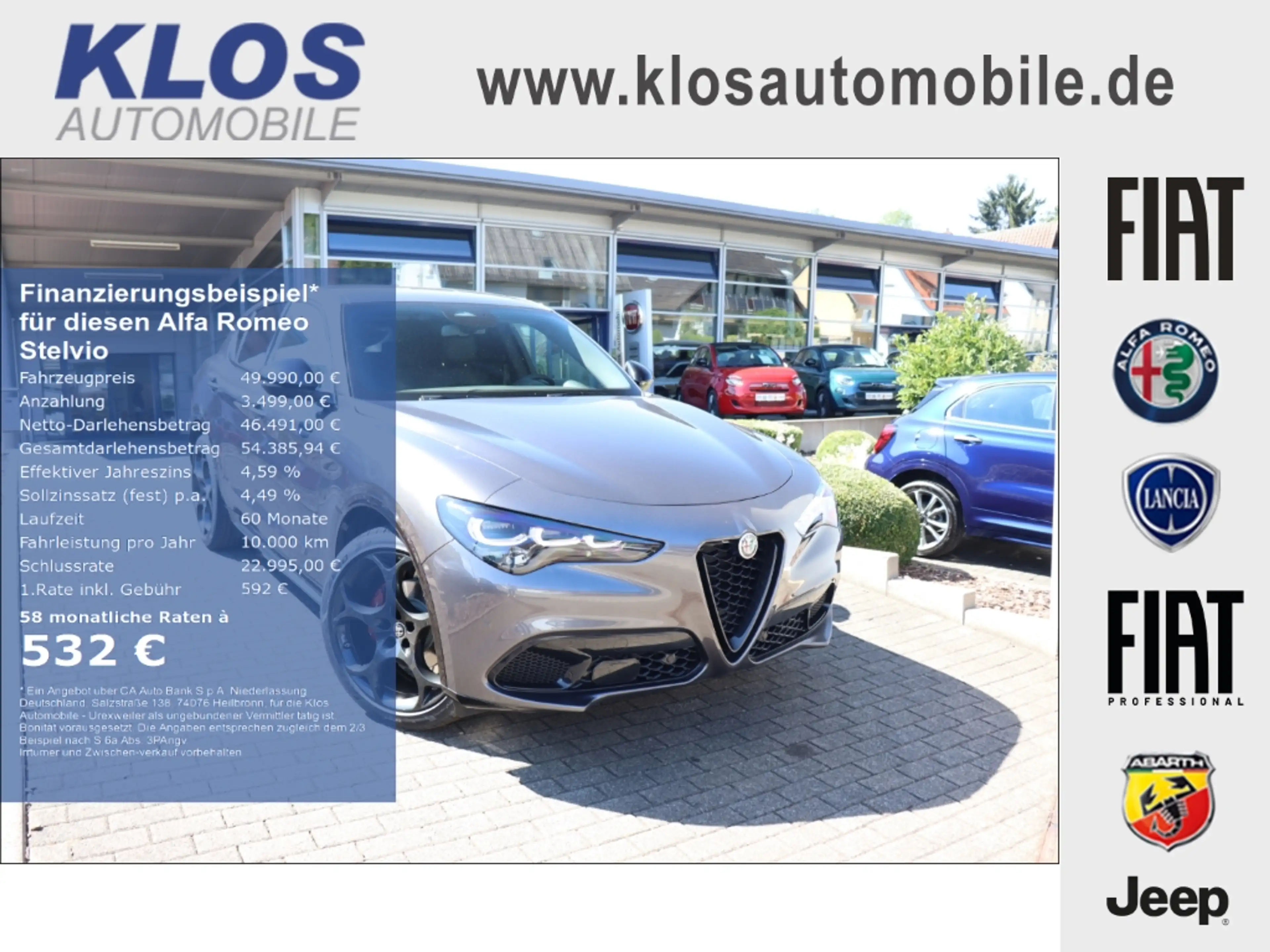 Alfa Romeo Stelvio VELOCE 2.2 DIESEL 16V 210 PS AT8 Q4 21 ZOLL