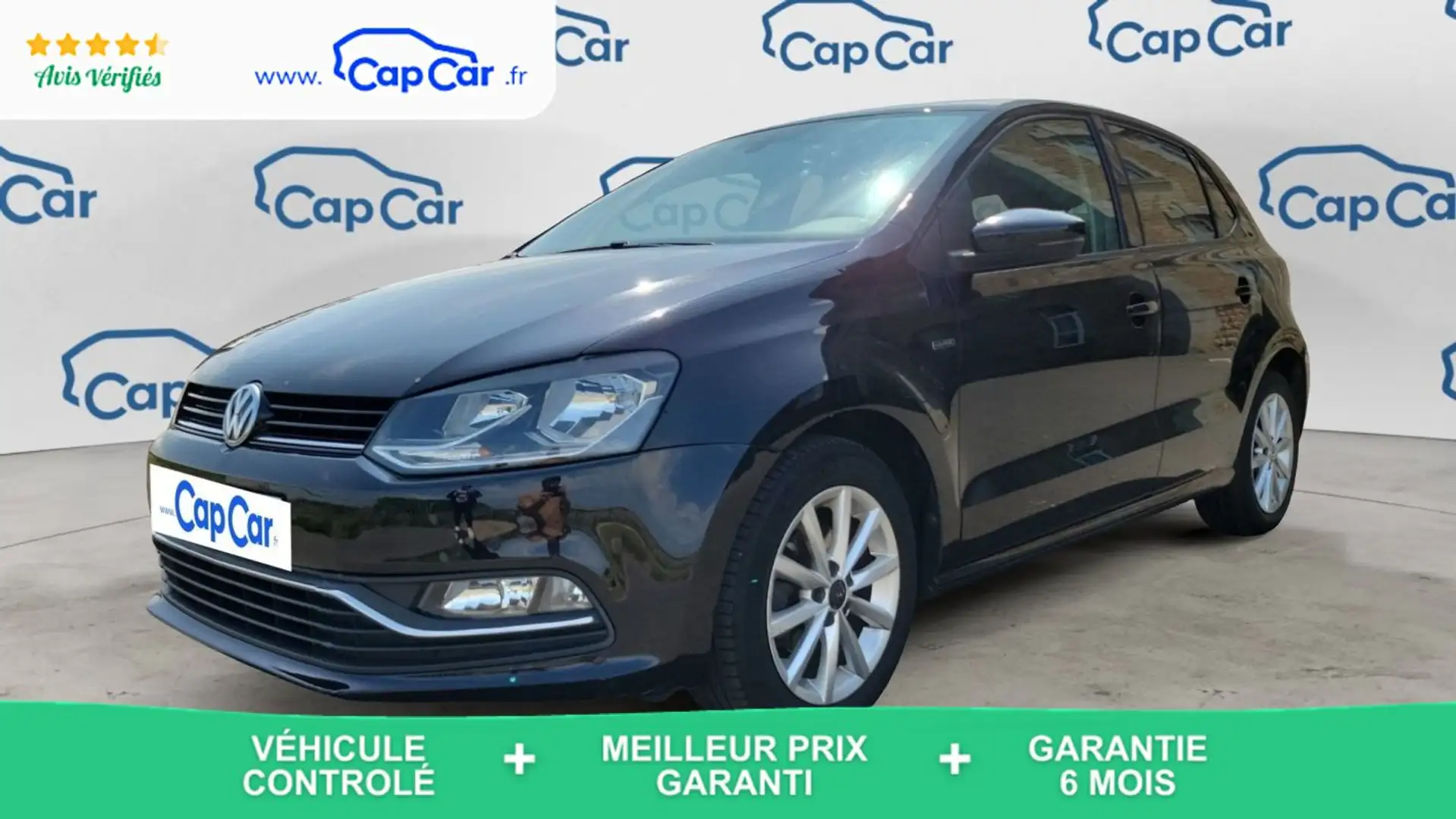 Volkswagen Polo V 1.2 TSI 90 DSG7 Lounge Noir - 1