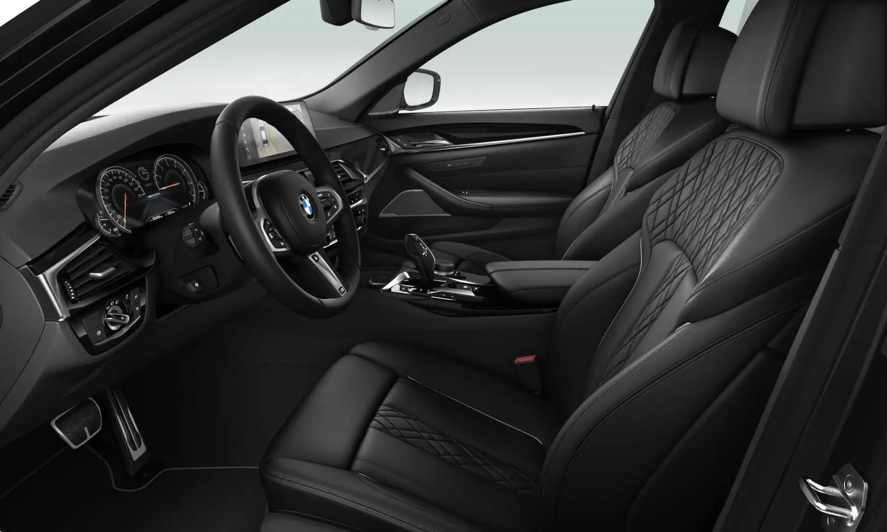 BMW M550 5-serie M550i xDrive - Nappa Leder - Standkachel - Negro - 2