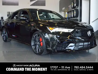 Black 2026 Acura Integra Sedan Front-Wheel Drive 6-Speed Manual