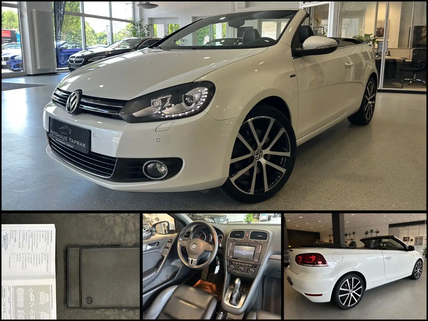 Volkswagen Golf VI Cabriolet Lounge|DSG|Kamera|Leder|Euro6 Weiß - 1