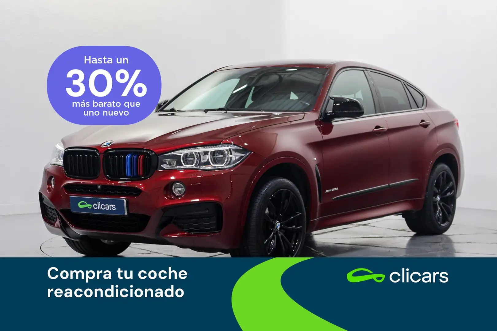 BMW X6 xDrive 30dA Rojo - 1
