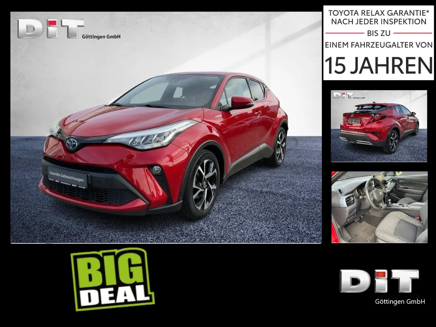 Toyota C-HR 2.0 Team D ACC+LED+Navi+SHZ+2xKlima+Kam.+LM Rood - 2