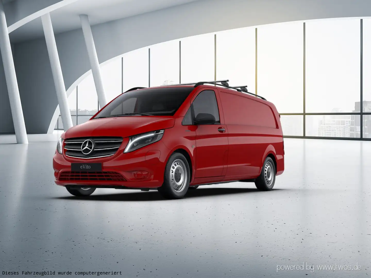 Mercedes-Benz Vito eVito 112 Kasten Extralang Rot - 2
