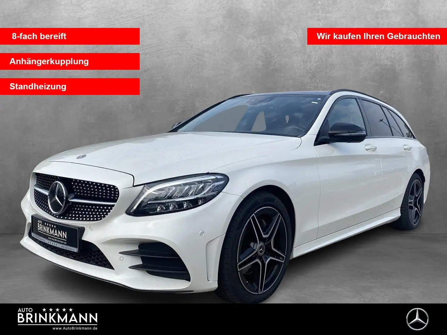 Mercedes-Benz C 220 C 220 d 4MATIC T AMG-LINE/AHK/STANDHZG/PANO/LED Weiß - 1