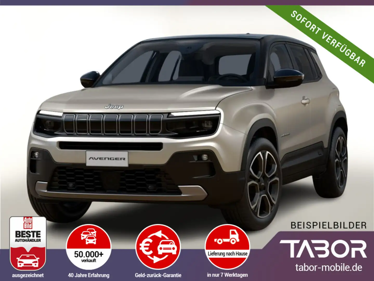 Jeep Avenger 1.2 GSE 100 Summit Leder Pano Nav LED Grijs - 1