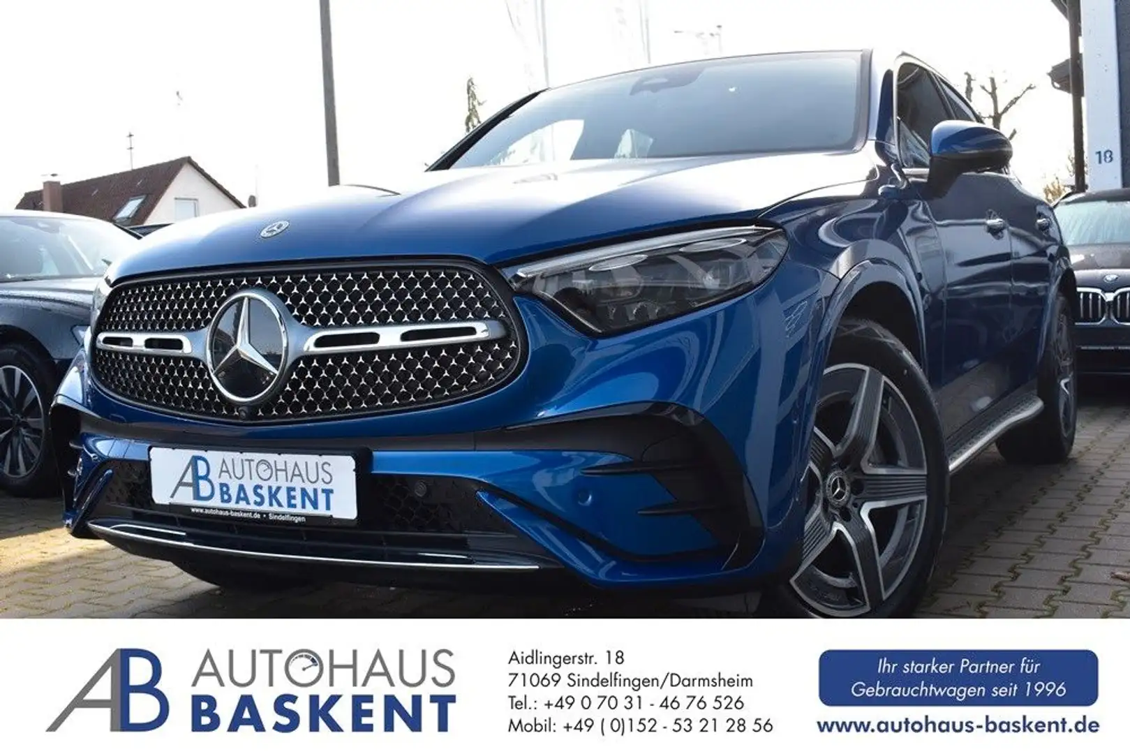 Mercedes-Benz GLC 300 d COUPE 4M AMG LINE*TRITTBRETT*PANO*AHK Blau - 1