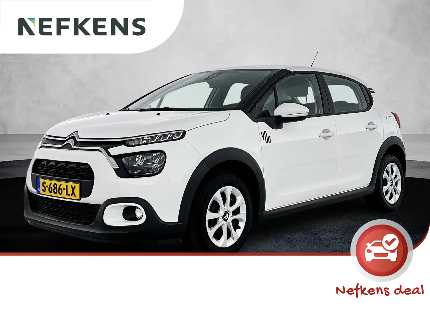 Citroen C3 You 83pk | Airco | Cruise Control | Parkeersensore Wit - 1