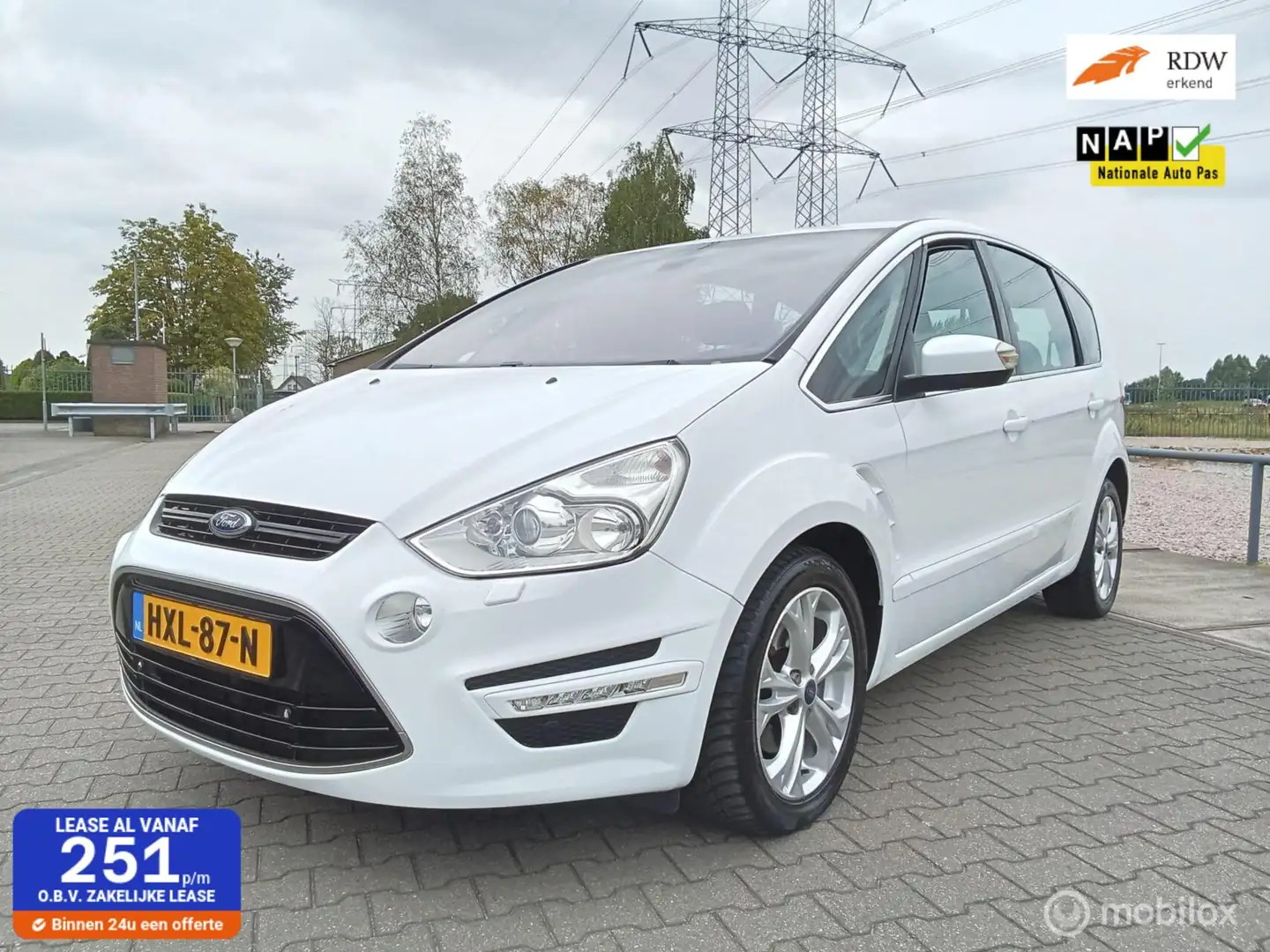 Ford S-Max 1.6 EcoBoost Platinum 7p./clima/navi/pdc Wit - 1