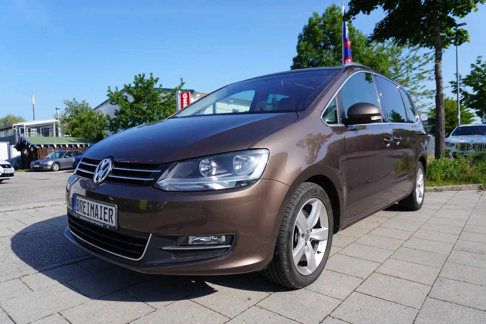 Volkswagen Sharan 2,0*HIGHLINE*BMT*AUTOMATIK*VW-SCHECKHEFT*LEDER*1HD Brun - 1