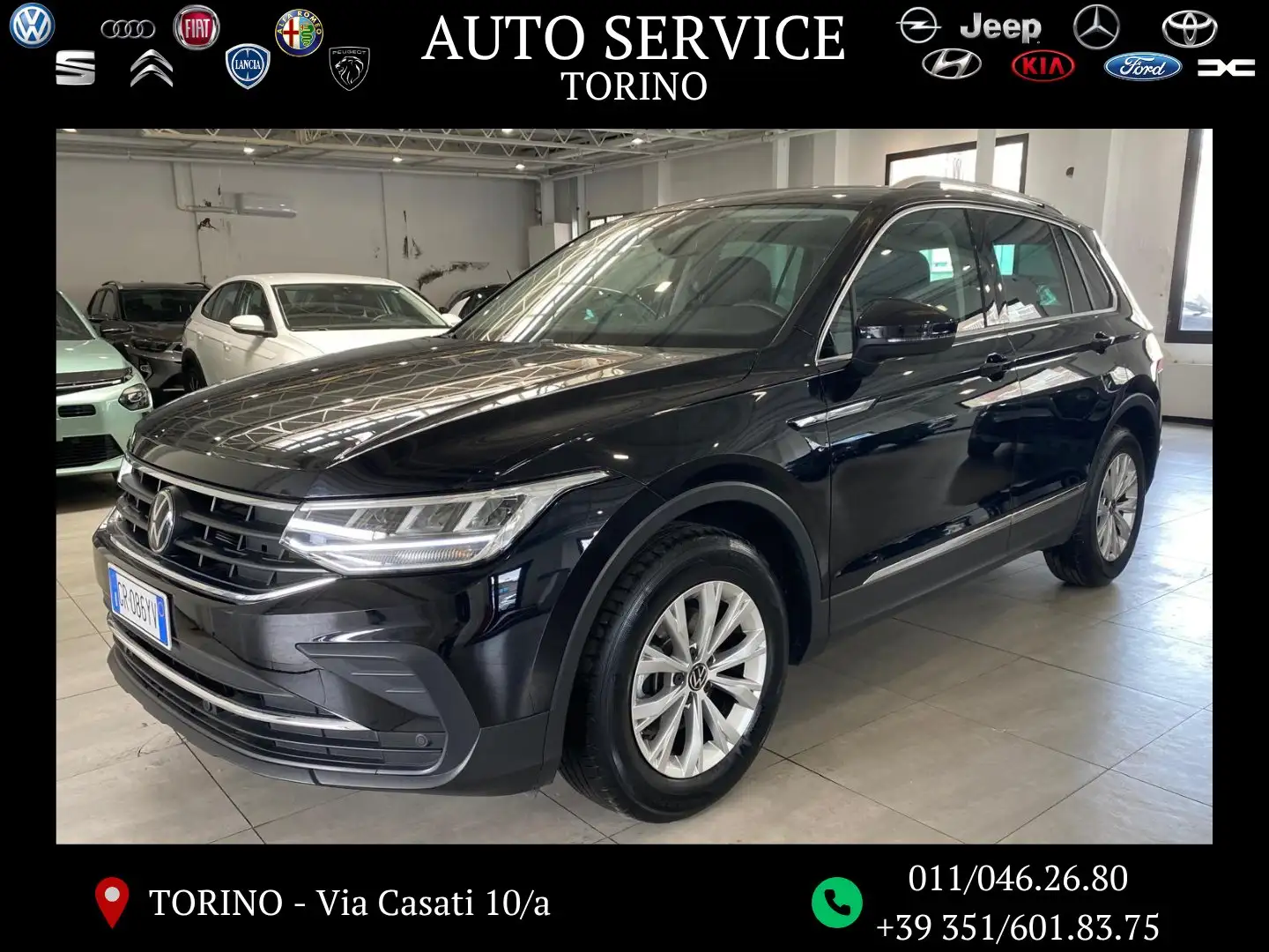 Volkswagen Tiguan Tiguan 2.0 tdi Life 150cv dsg ufficiale volkswagen Noir - 1