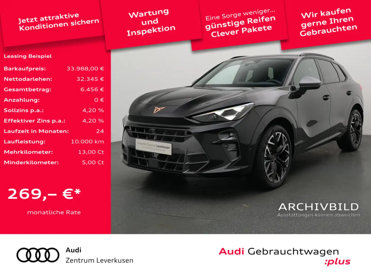 CUPRA Terramar NAVI VIRT LEDER KAM 360° ACC MEMORY Schwarz - 1