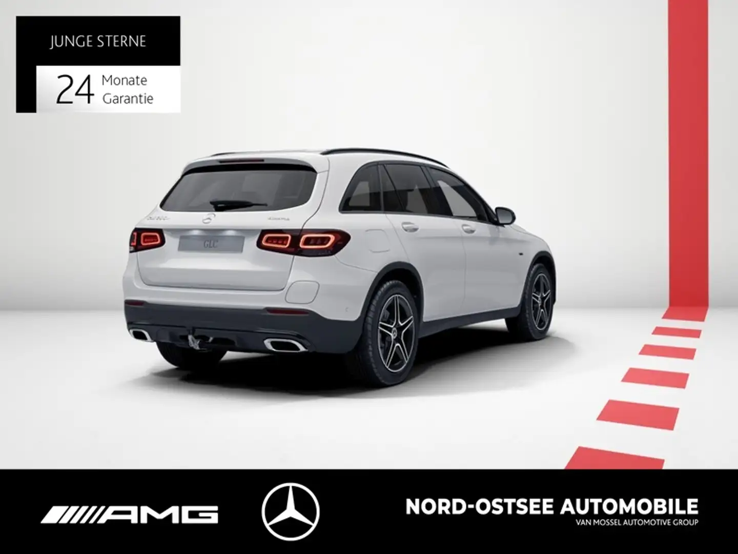 Mercedes-Benz GLC 300 e 4M AMG AHK NIGHT PANO DISTRO KAMERA 9G Weiß - 2